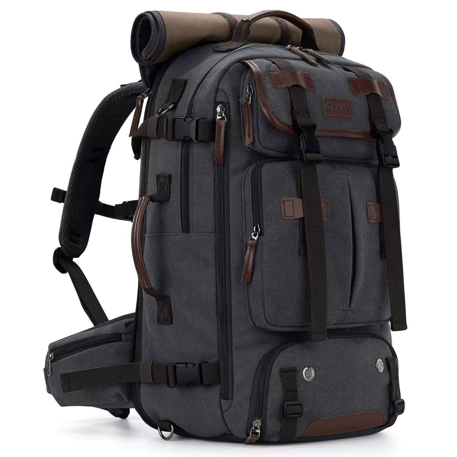 Gonex vintage canvas travel backpack