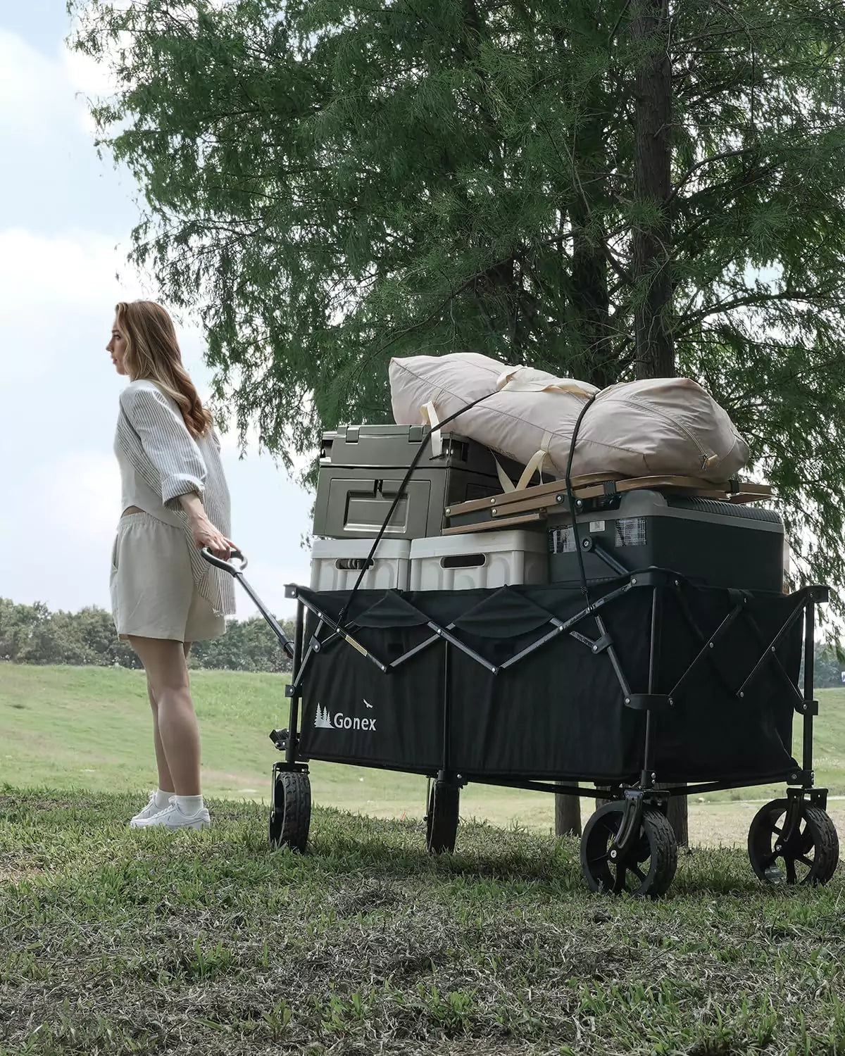 Collapsible foldable wagon