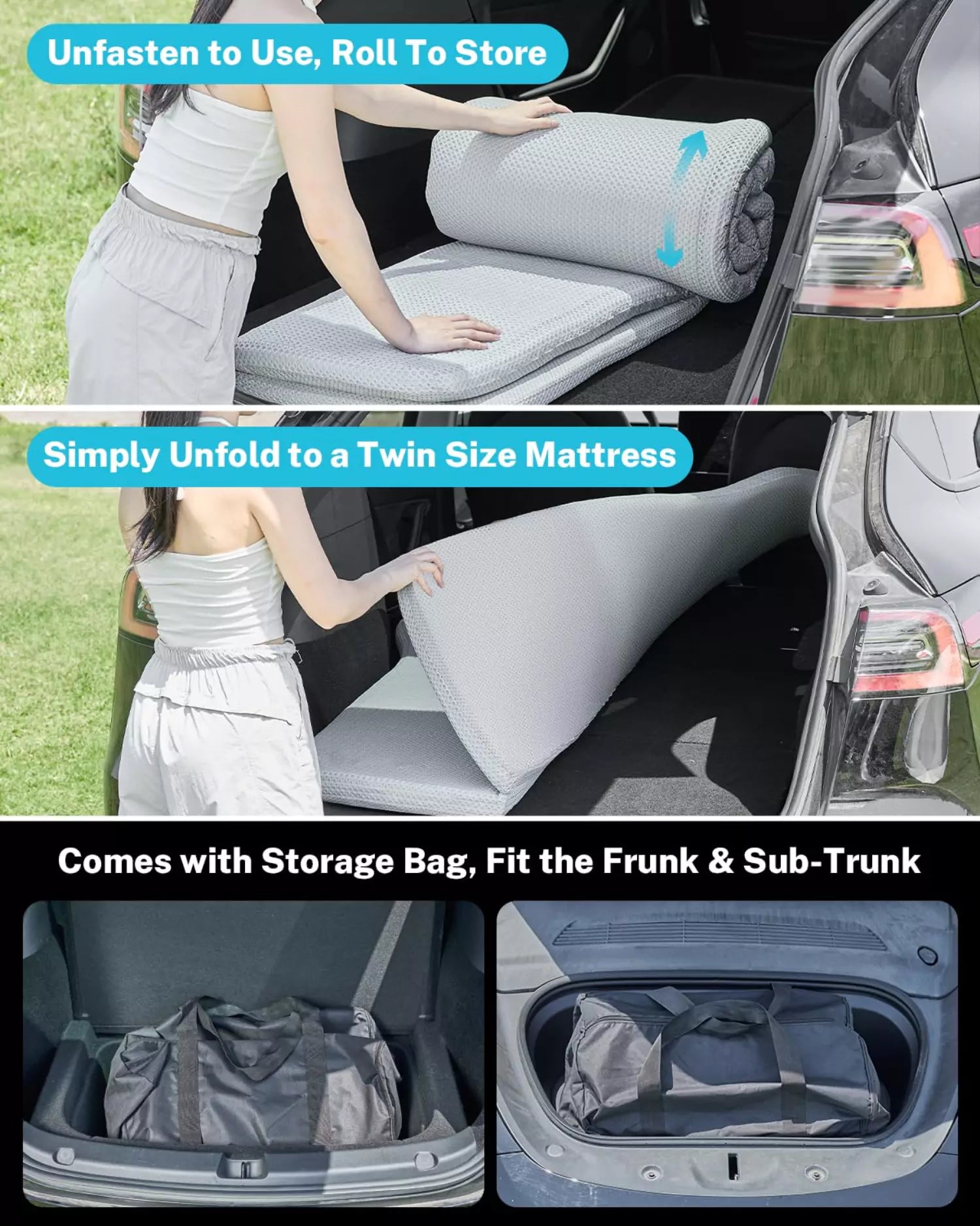 Installation of foam mattress