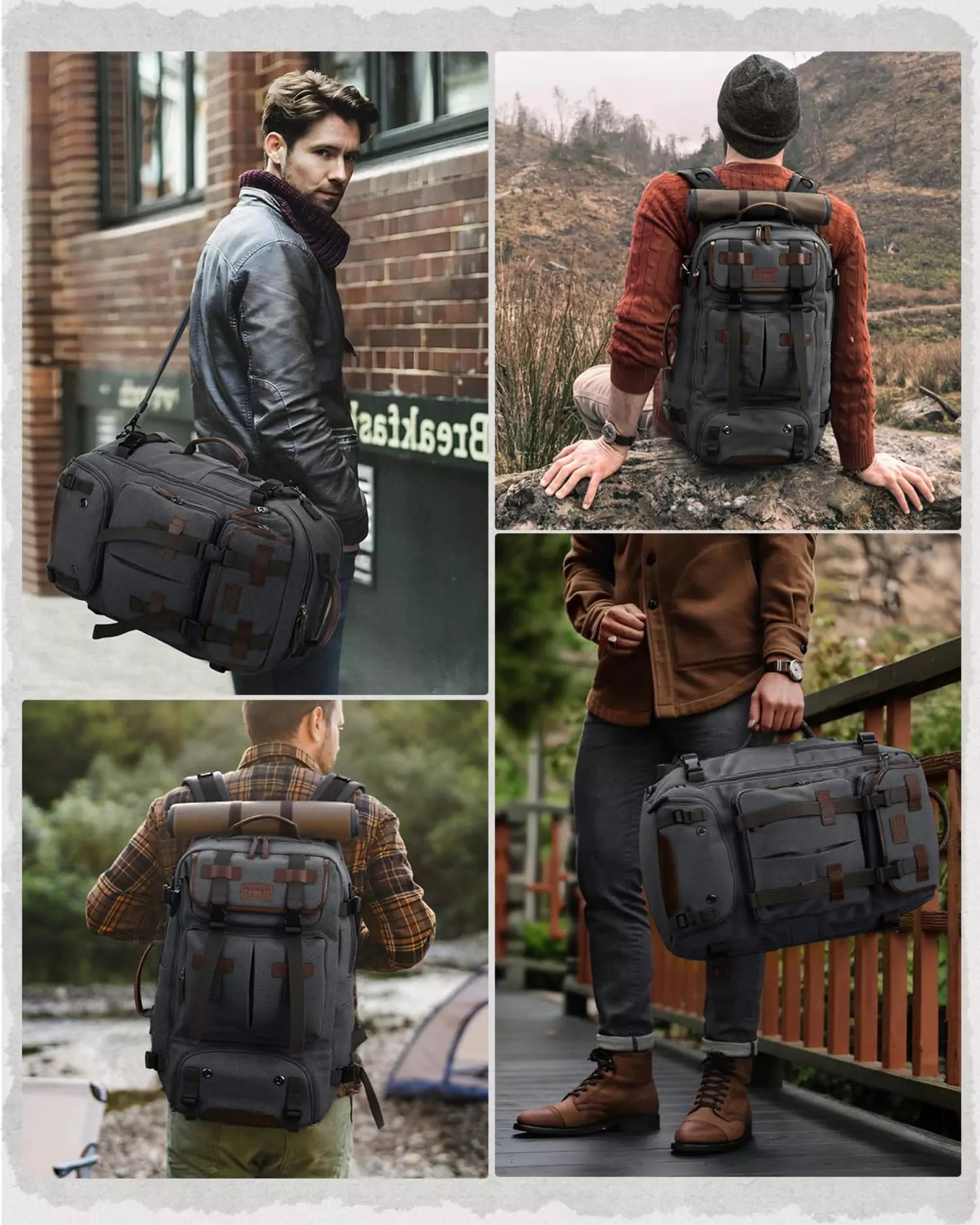 Travel backpack for men