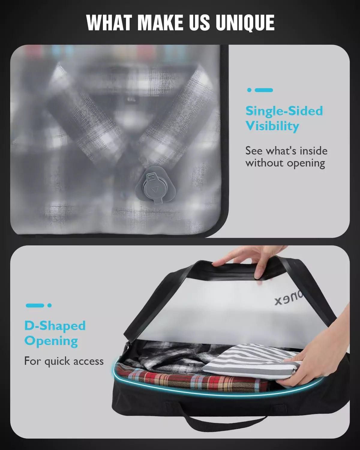 Gonex vacuum sealable bags features