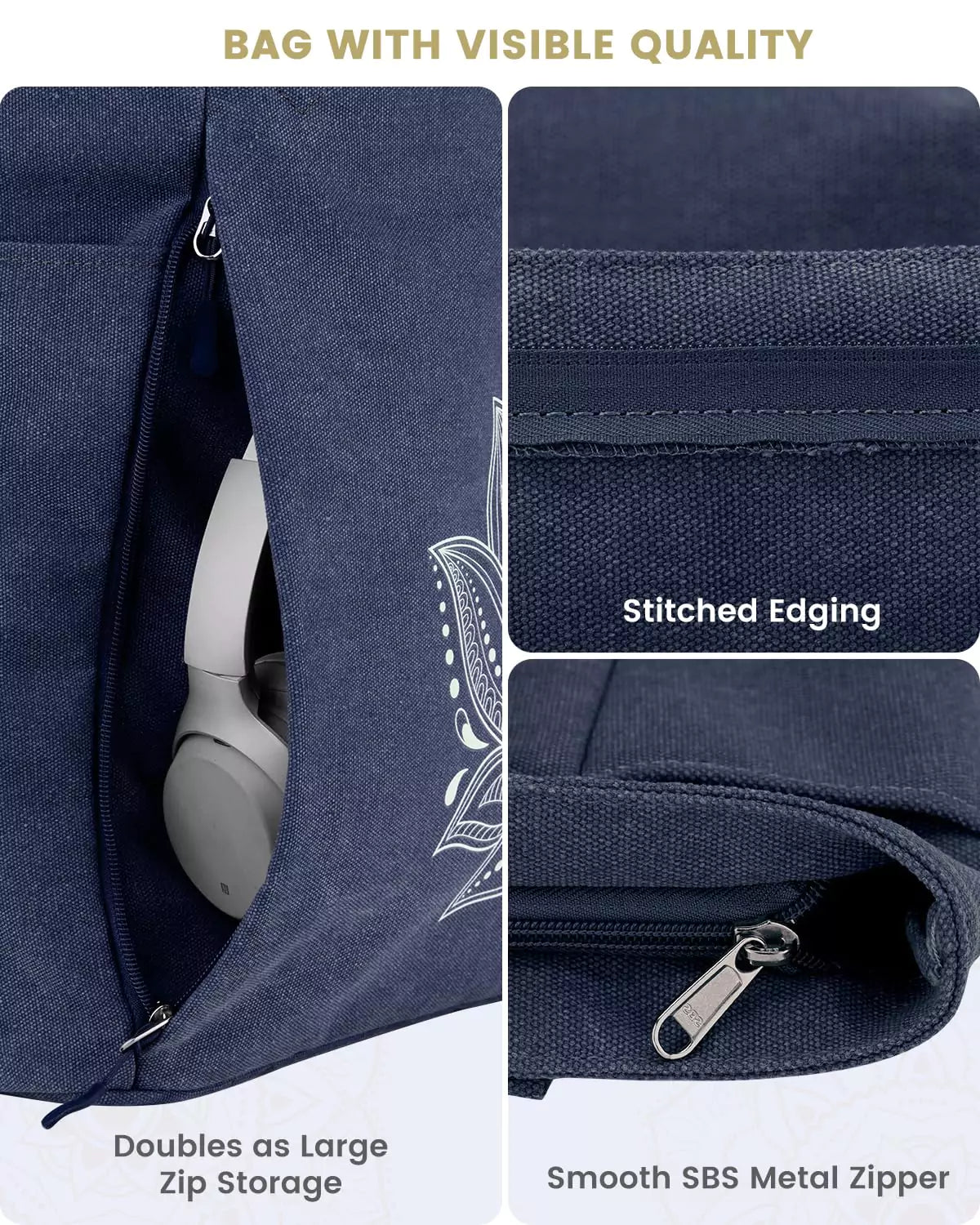 Gonex yoga mat bag with pockets details