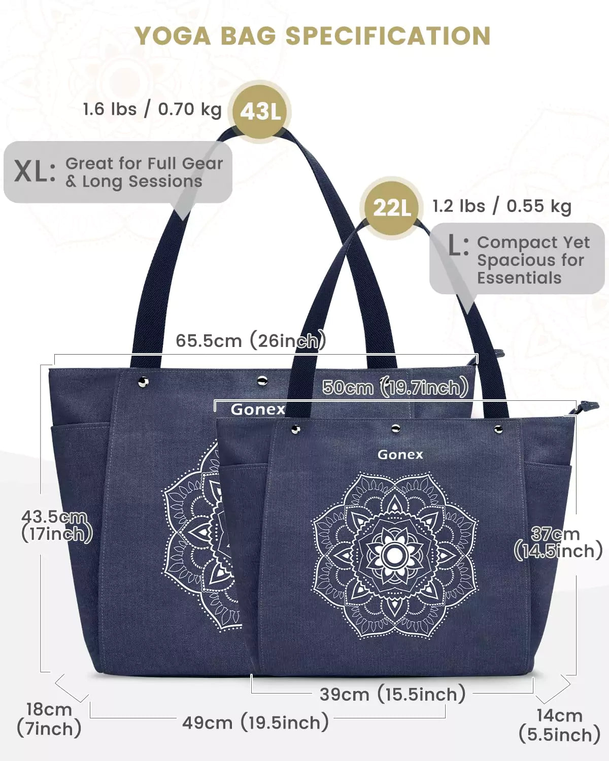 workout bag with yoga mat holder