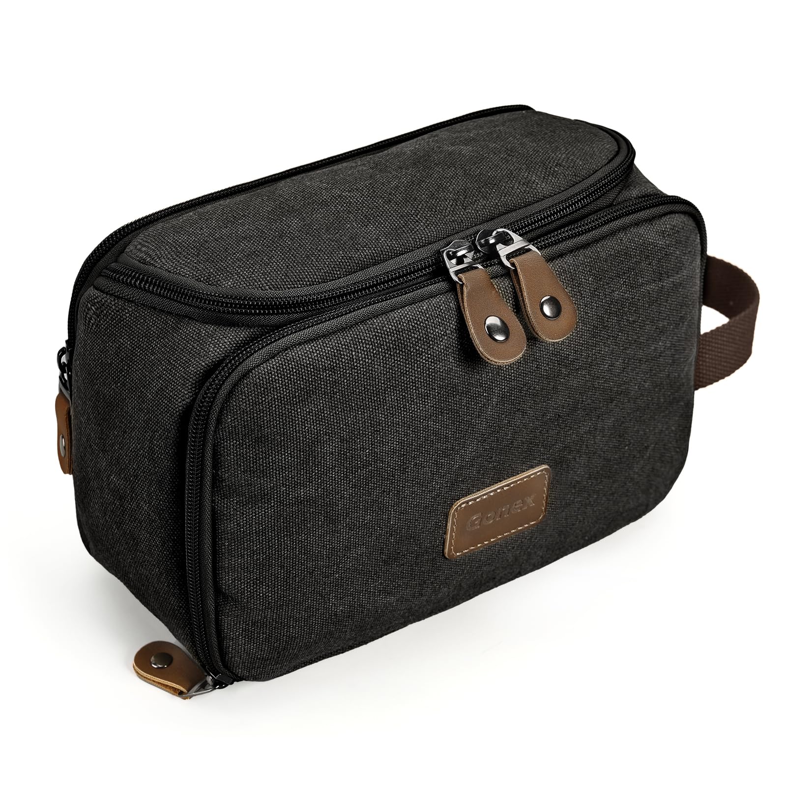 bathroom tote travel bag Gonex Travel Canvas Toiletry Bag for Men