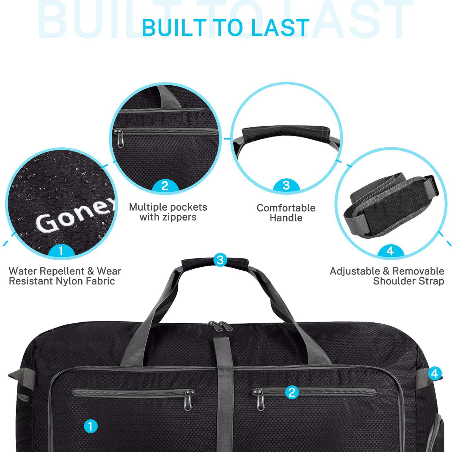 folding travel duffle bag