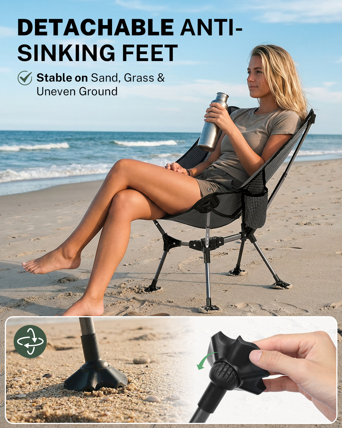 Gonex Lightweight High Back Camping Chair