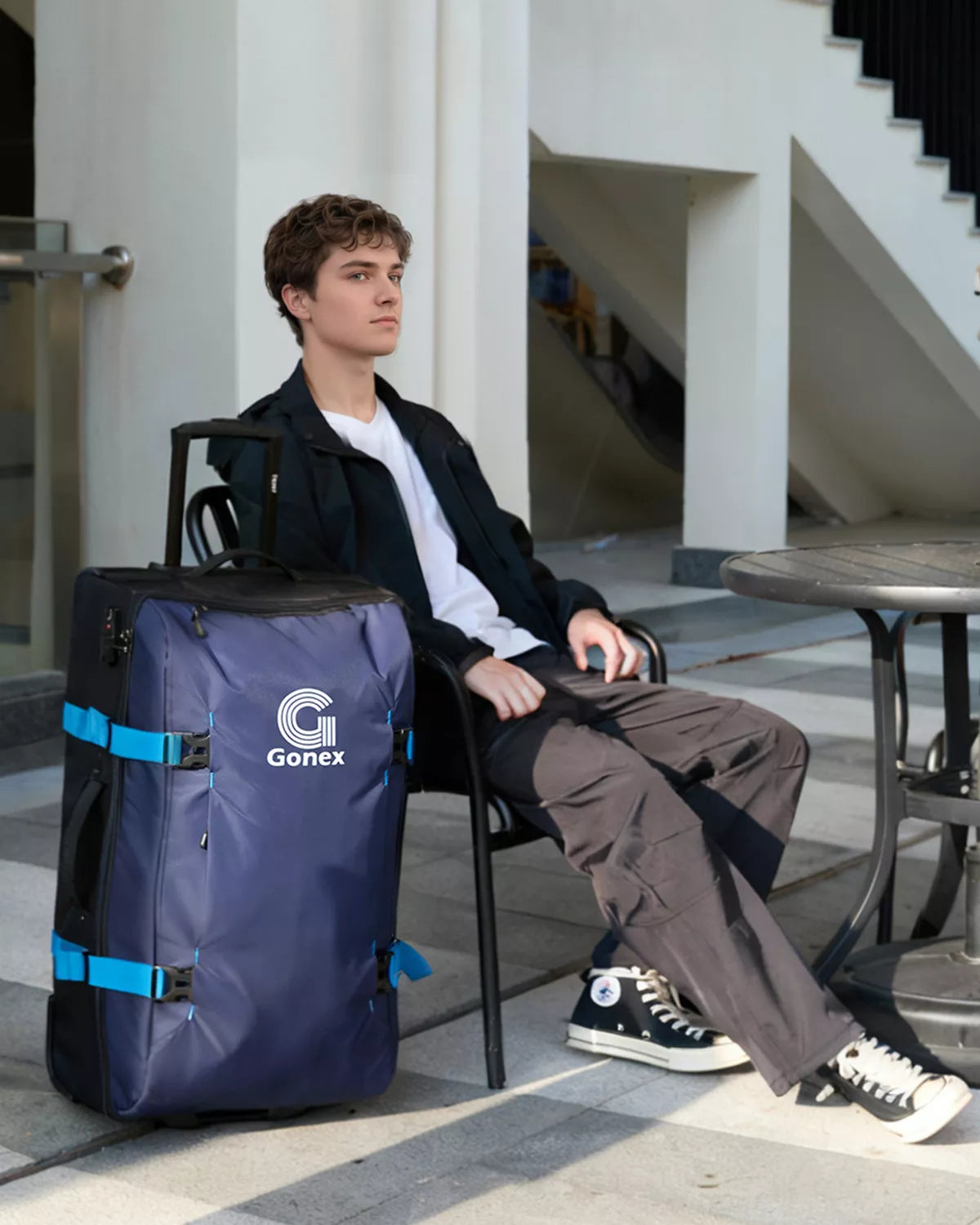 Gonex travel duffel bags 30 inch blue