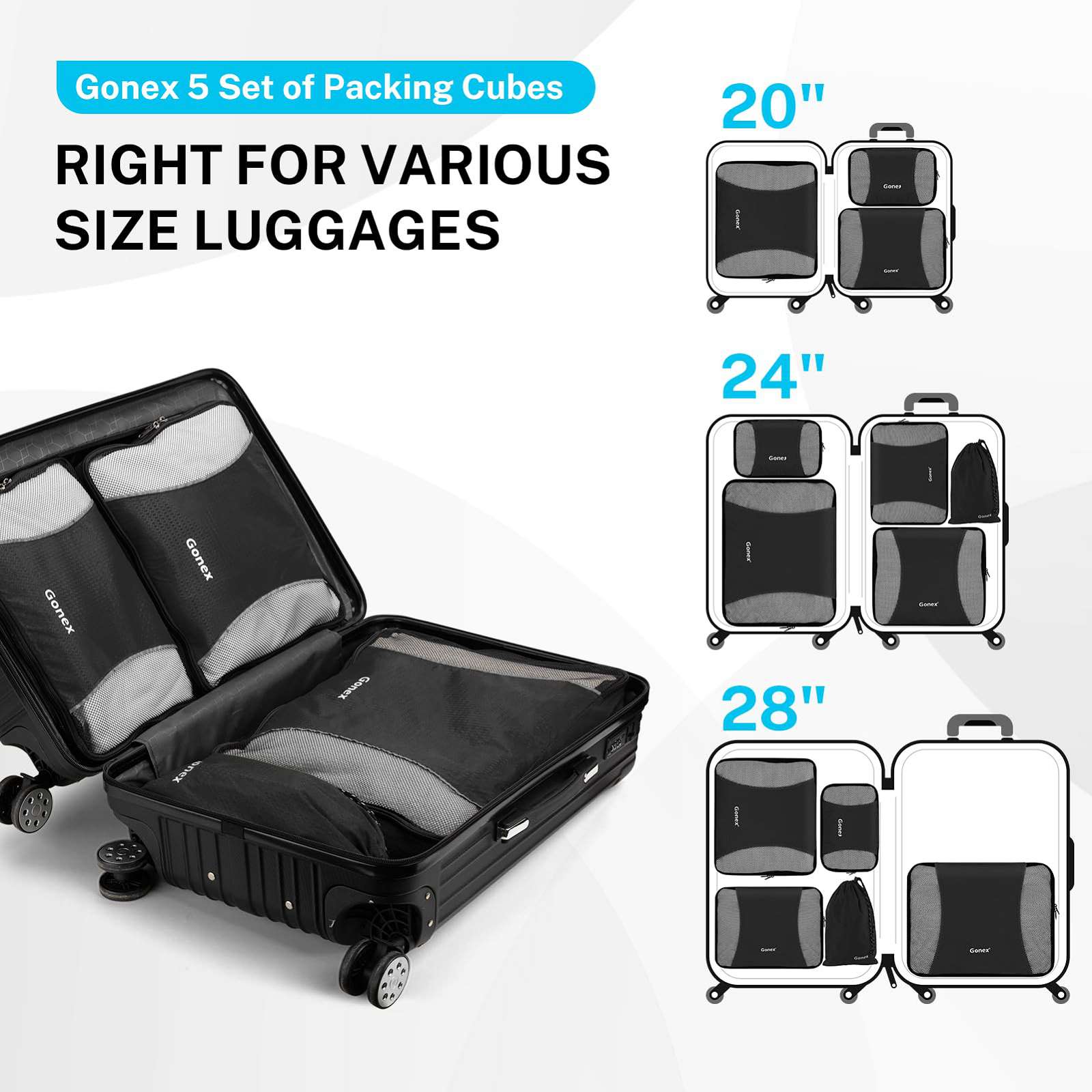 luggage cubes