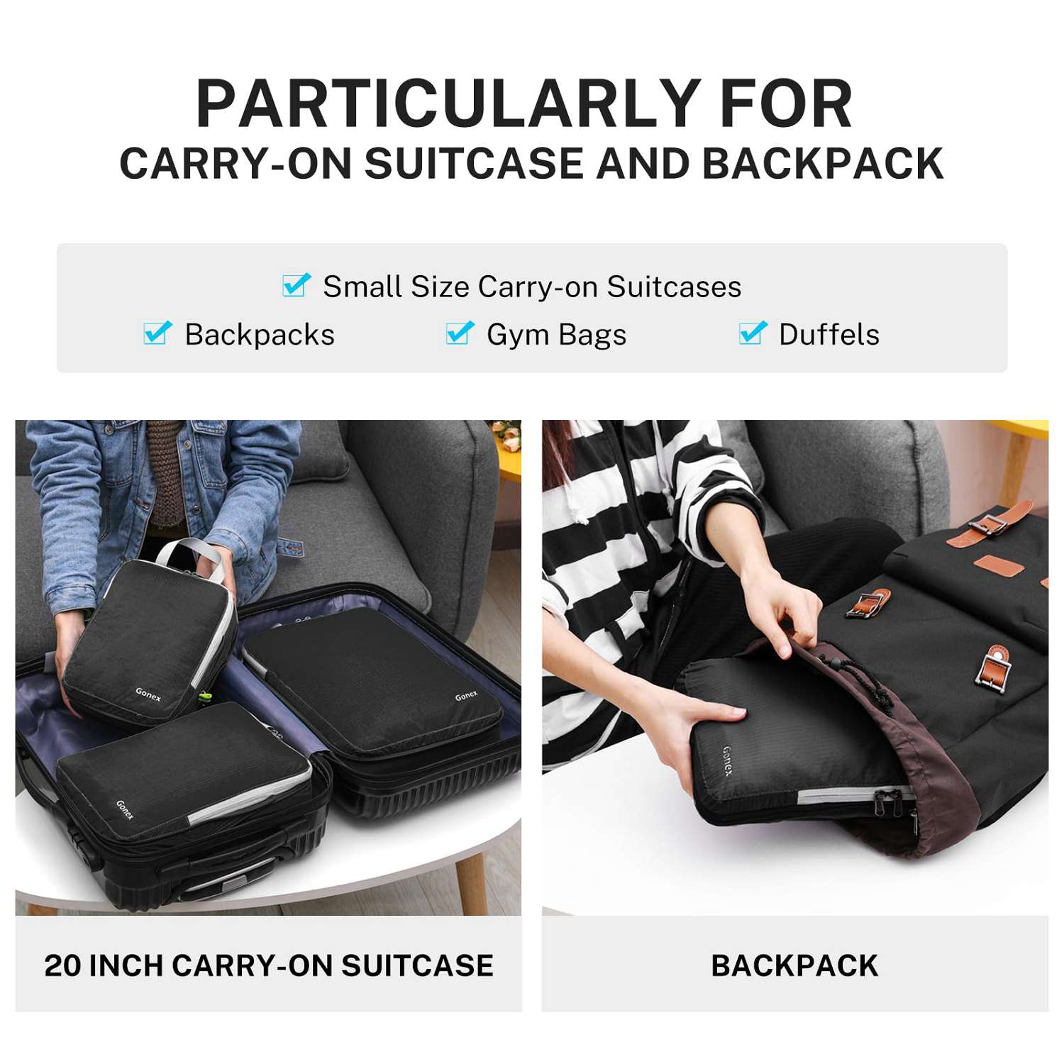 packing cubes for backpack