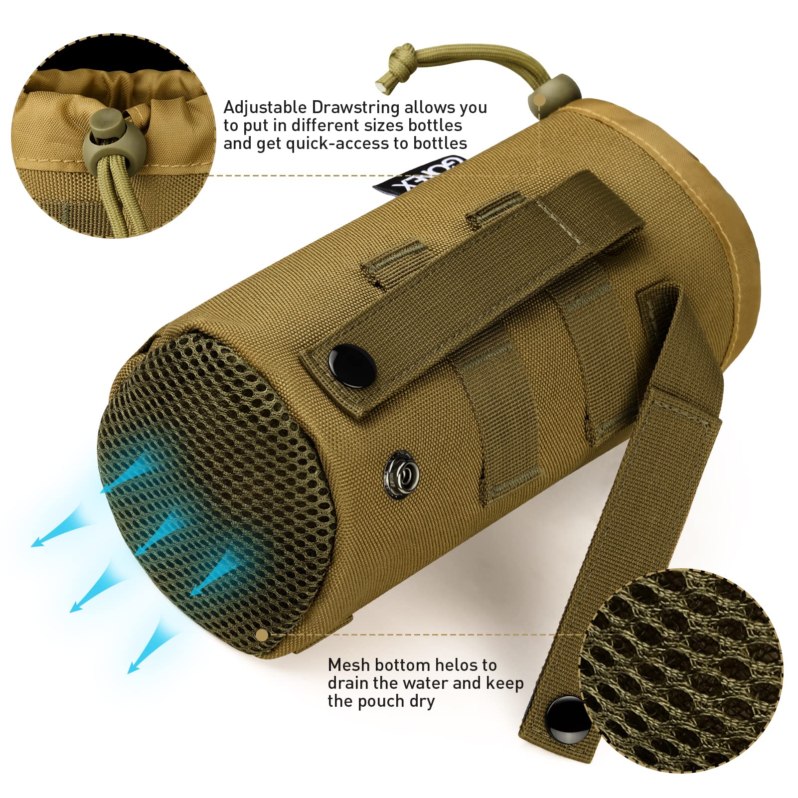 water bottle pouch molle