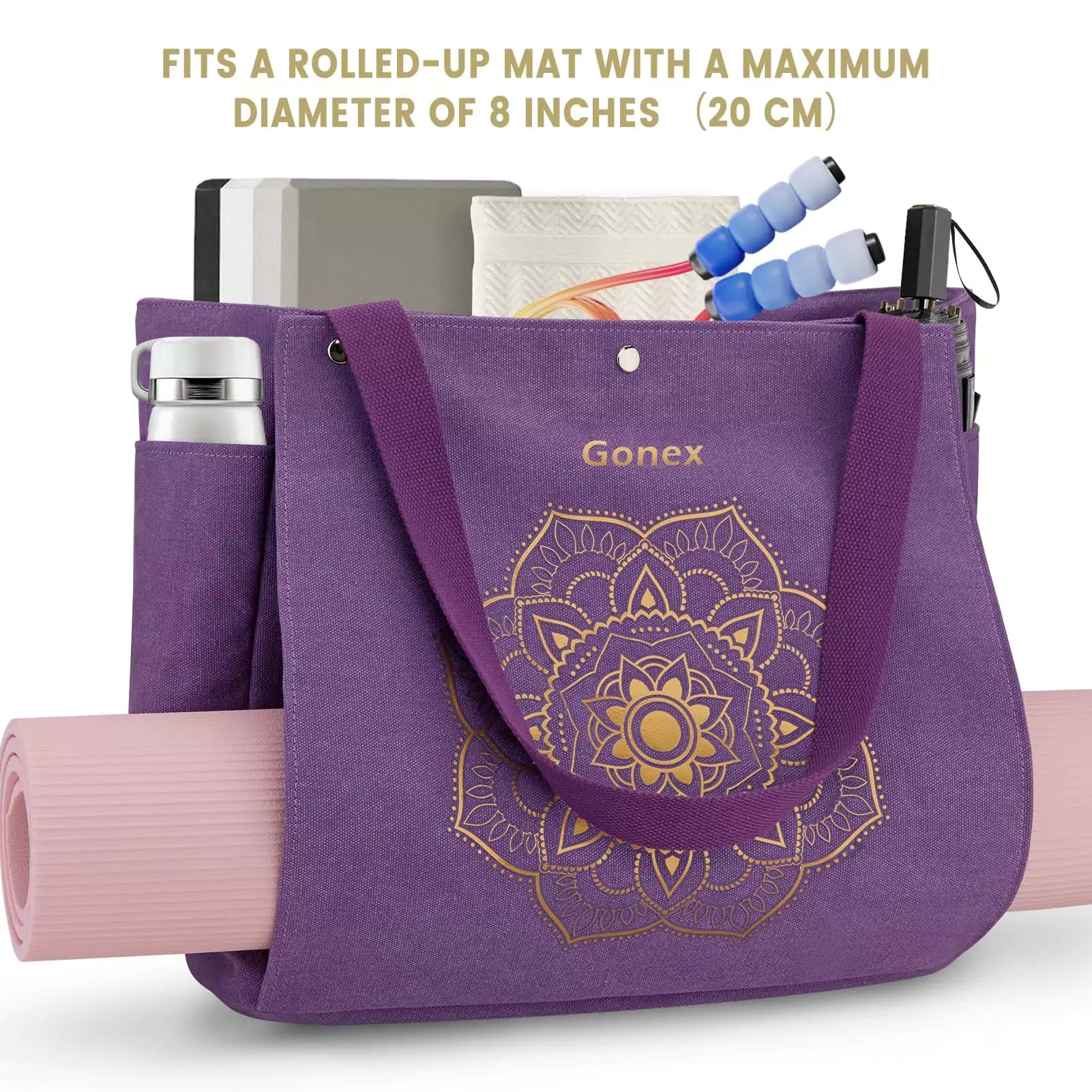 yoga bag for mat and blocks