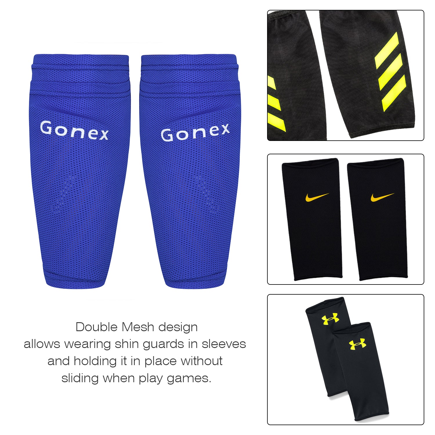 Gonex Soccer Shin Guards for Kids Adult