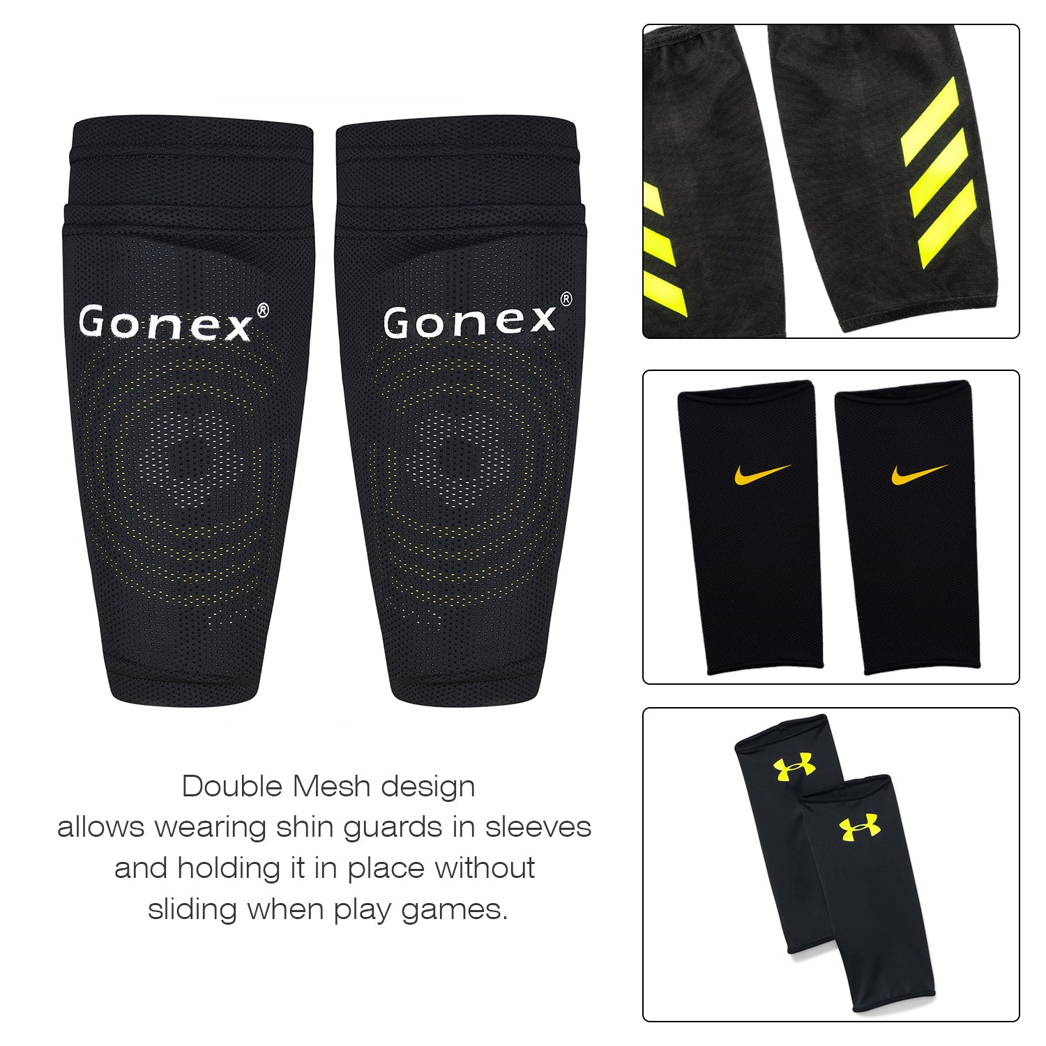 Gonex Soccer Shin Guards for Kids Adult