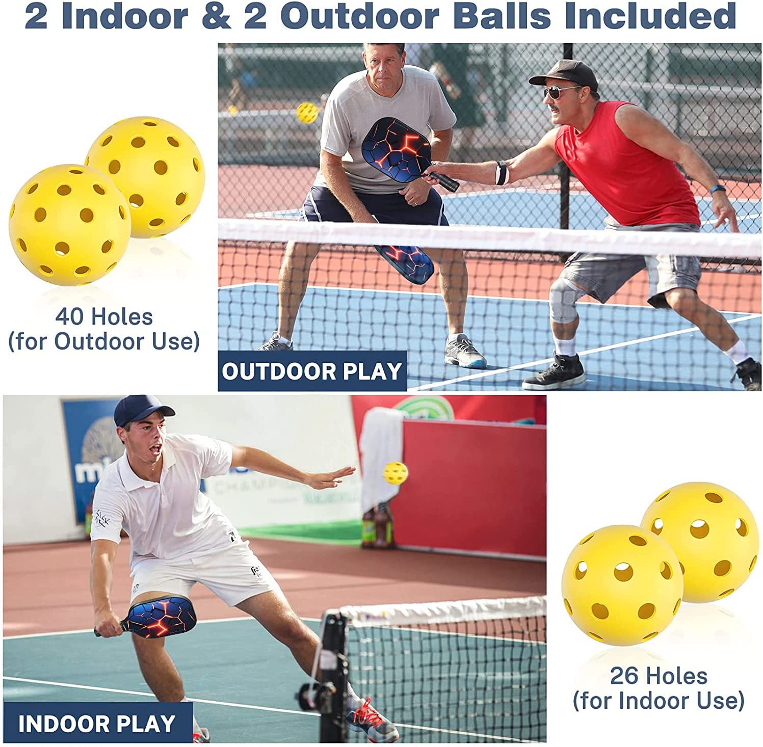 Gonex Pickleball Paddles Set of 4