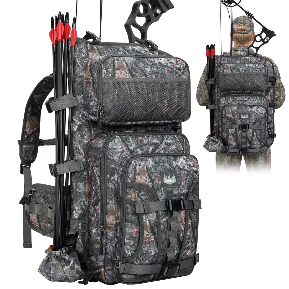 Camco grey archery backpack