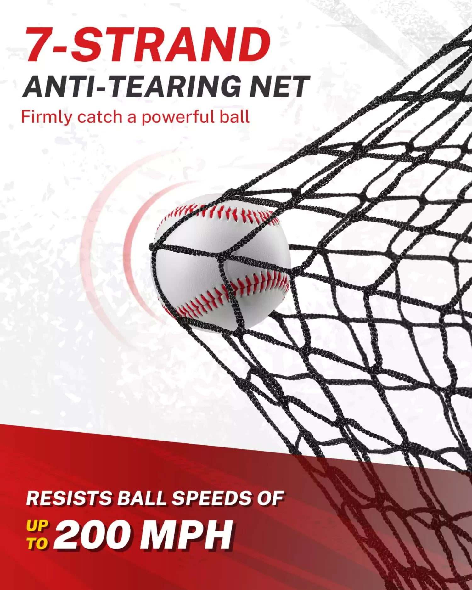 7-strand anti-tearing baseball hitting nets