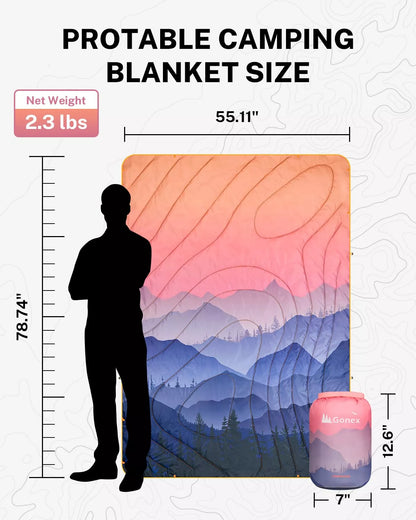 Gonex campfire blanket size