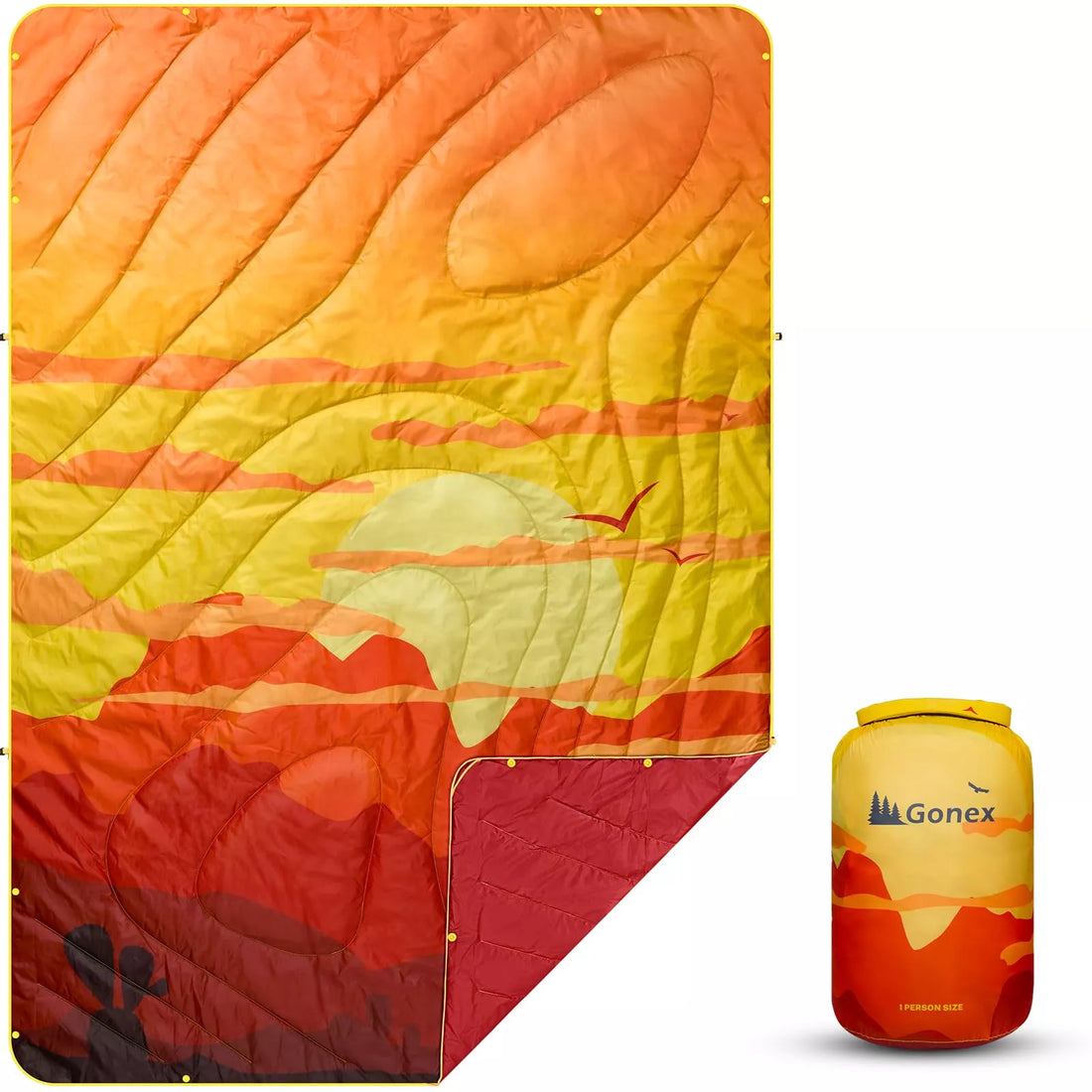 Gonex camping blanket desert