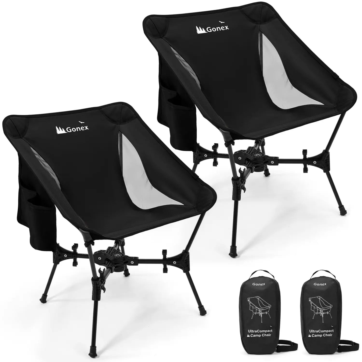 Gonex Portable Camping Chair | Supports 330lbs Folding Outdoor Chair Gonex Portable Camping Chair | Supports 330lbs Folding Outdoor Chair