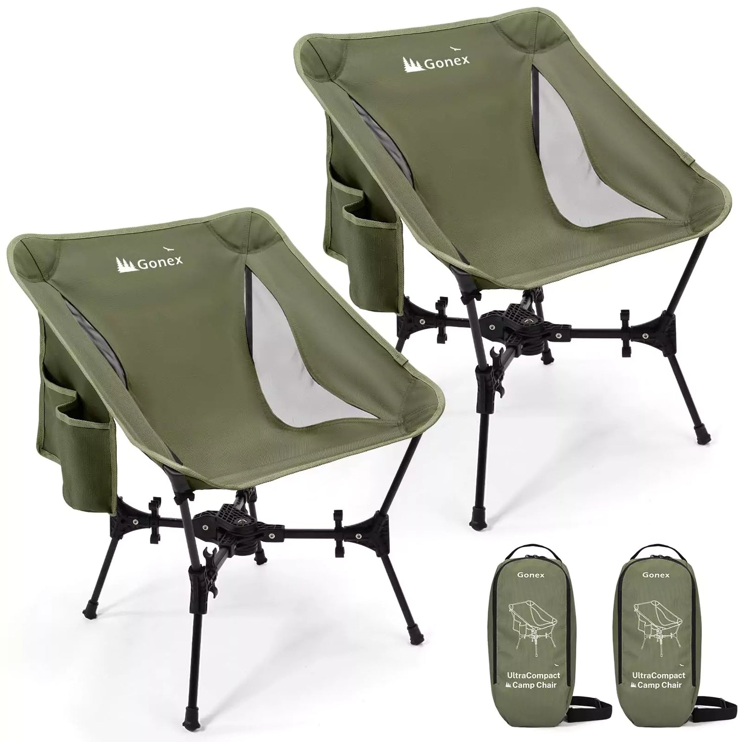 Gonex Portable Camping Chair | Supports 330lbs Folding Outdoor Chair Gonex Portable Camping Chair | Supports 330lbs Folding Outdoor Chair