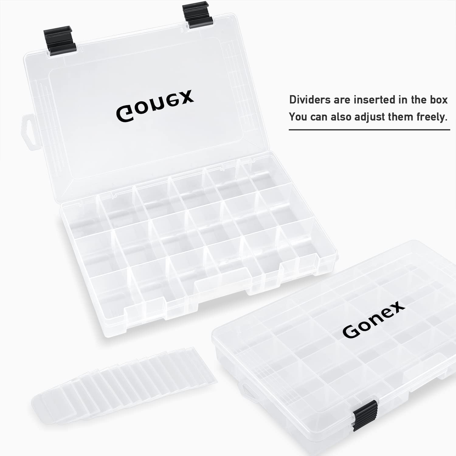Gonex 3600 Fishing Tackle Boxes with Non-Slip Openings Gonex 3600 Fishing Tackle Boxes with Non-Slip Openings