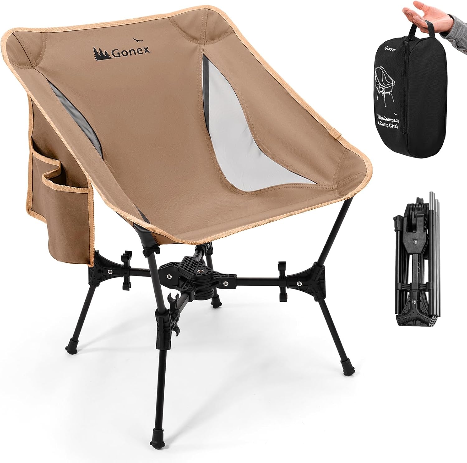 Gonex Portable Camping Chair | Supports 330lbs Folding Outdoor Chair