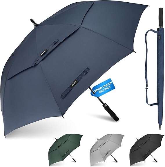 Gonex 68-Inch / 72-Inch Windproof Double-Rib Golf Umbrella