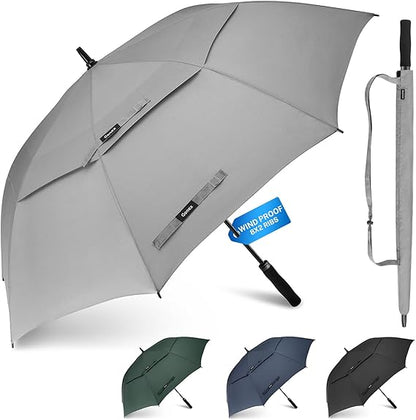 Gonex 68-Inch / 72-Inch Windproof Double-Rib Golf Umbrella