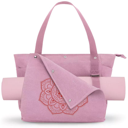 Gonex large mat bag for yoga pink