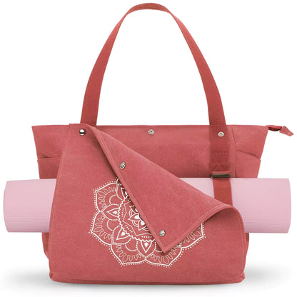 Gonex large yoga mat and bag watermelon red