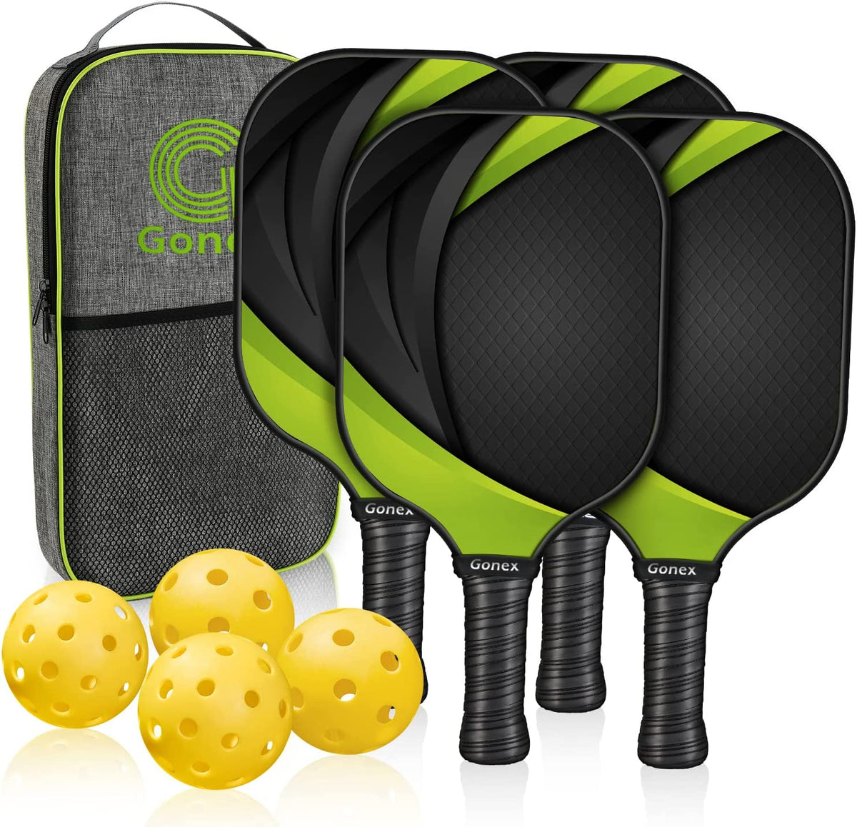 Pickle Racket Sport Gonex Pickleball Rackets Set of 4 | USAPA Approved Pickleball Paddles