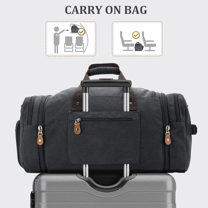 Gonex 60L Canvas Duffle Bag carry on bag