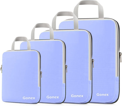 Juego de cubos de embalaje de compresión Gonex, organizadores de embalaje expandibles, 4 piezas