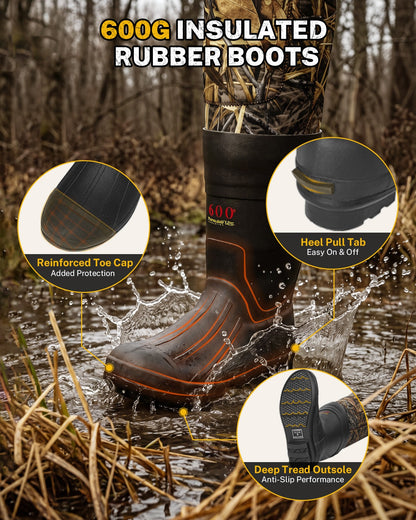 Gonex 4.5mm Neoprene Hunting Waders with 600G Boots