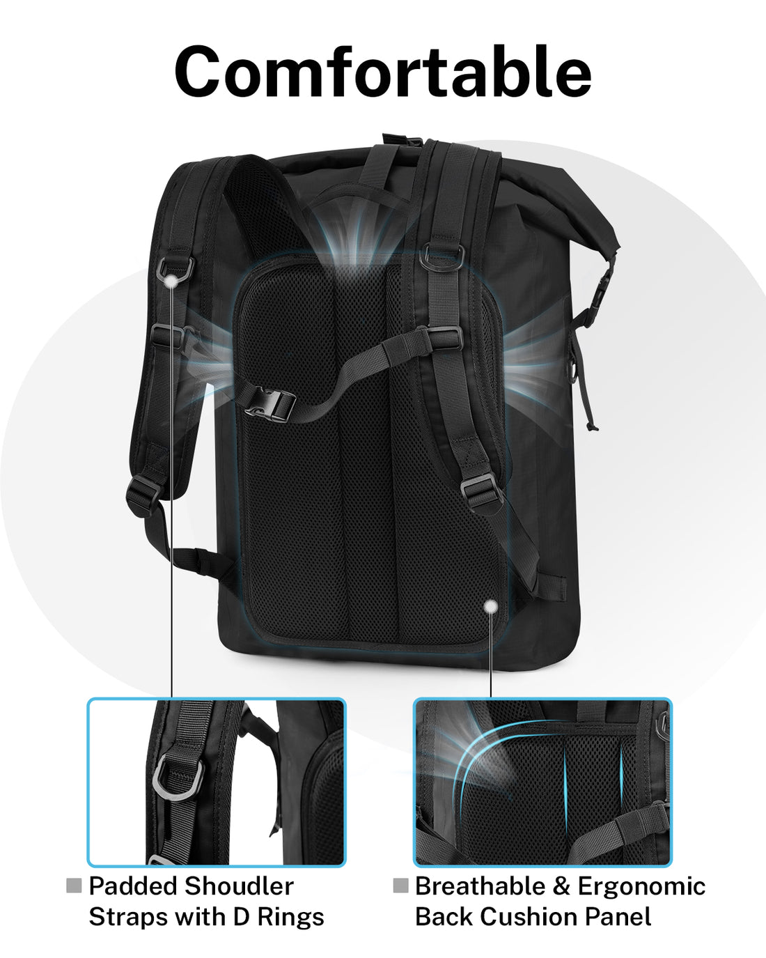 Gonex 55L Ultralight Waterproof TPU Dry Bag