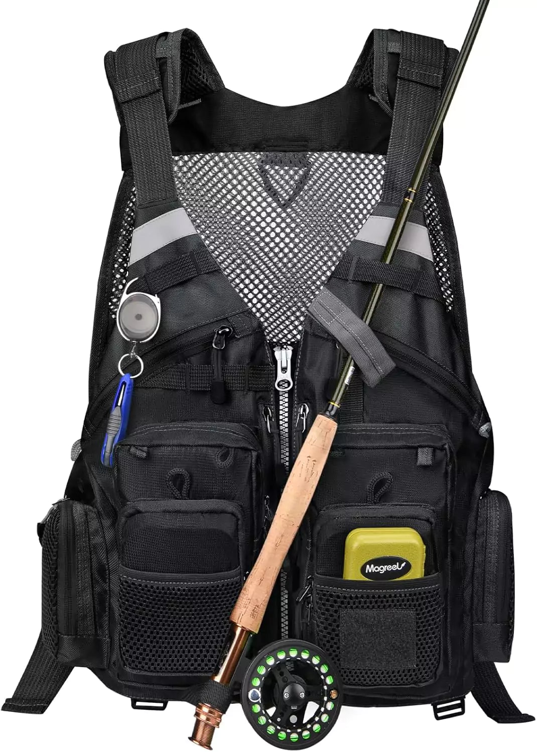 Gonex Fly Fishing Vest | Mesh Fishing Vest with Pockets