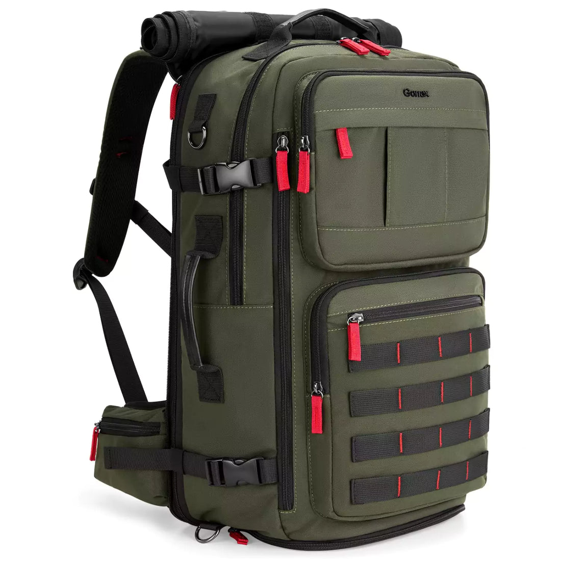 Gonex nylon travel backpack green