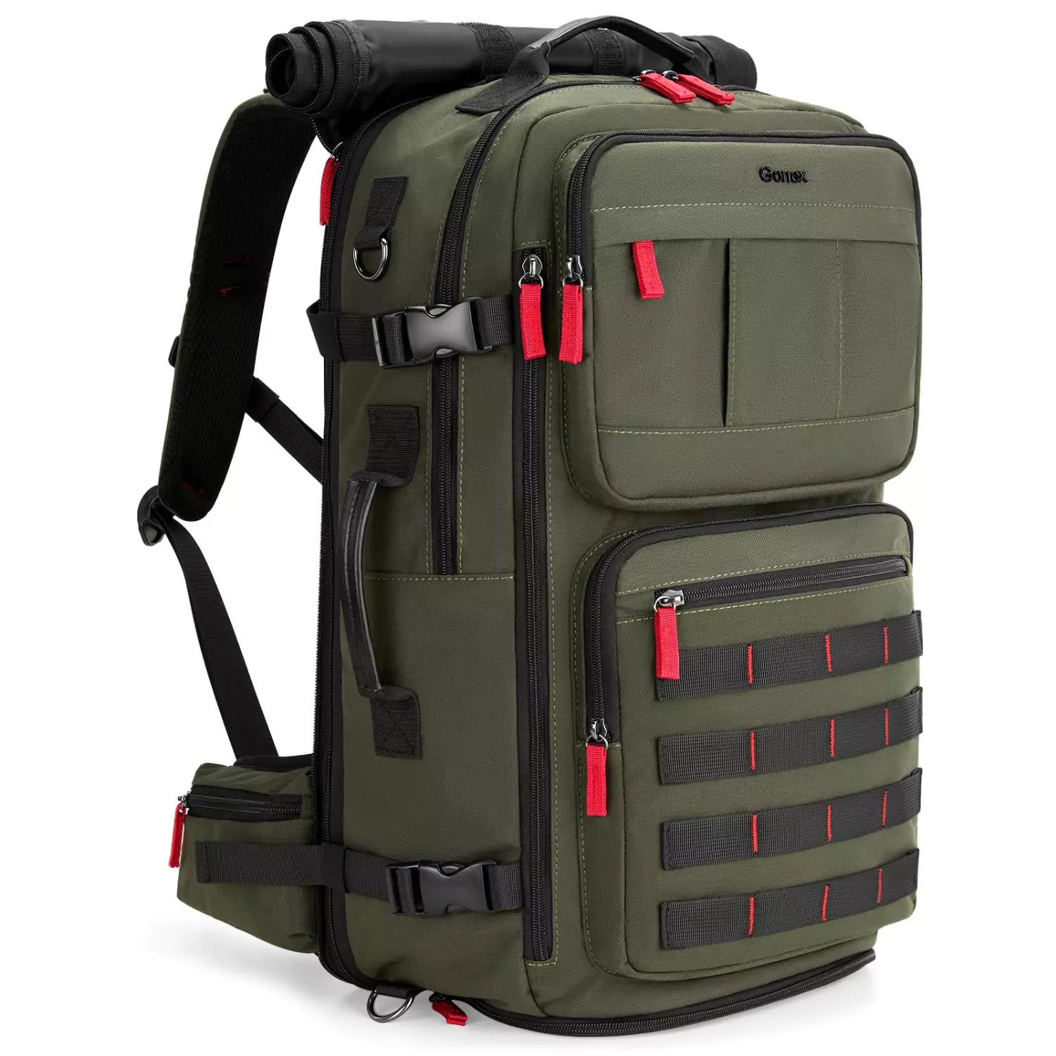 Gonex nylon travel backpack green