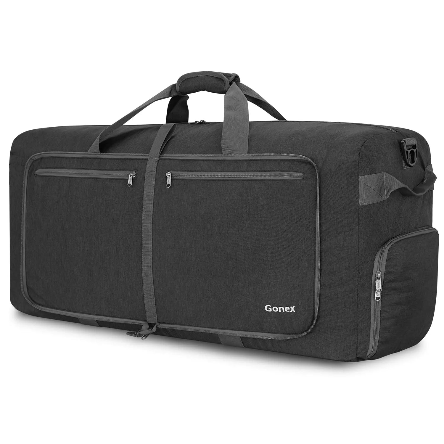 Gonex 100L Fabric Foldable Duffle Bag Durable & Tear-Resistance, Dark Grey / 150L Gonex 100L Fabric Foldable Duffle Bag Durable & Tear-Resistance, Dark Grey / 150L