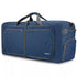 Gonex blue polyester fabric foldable duffel bag with gray straps 150l