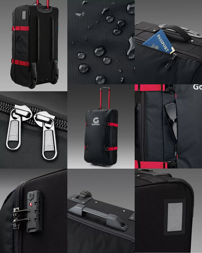 Gonex 30 inch rolling duffel bag black