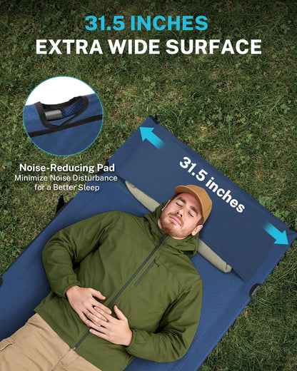 Gonex sleeping camping cot blue