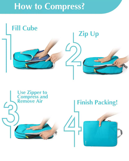 Storage bag for travel compress guide