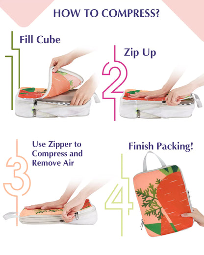 How to compress travel cubes