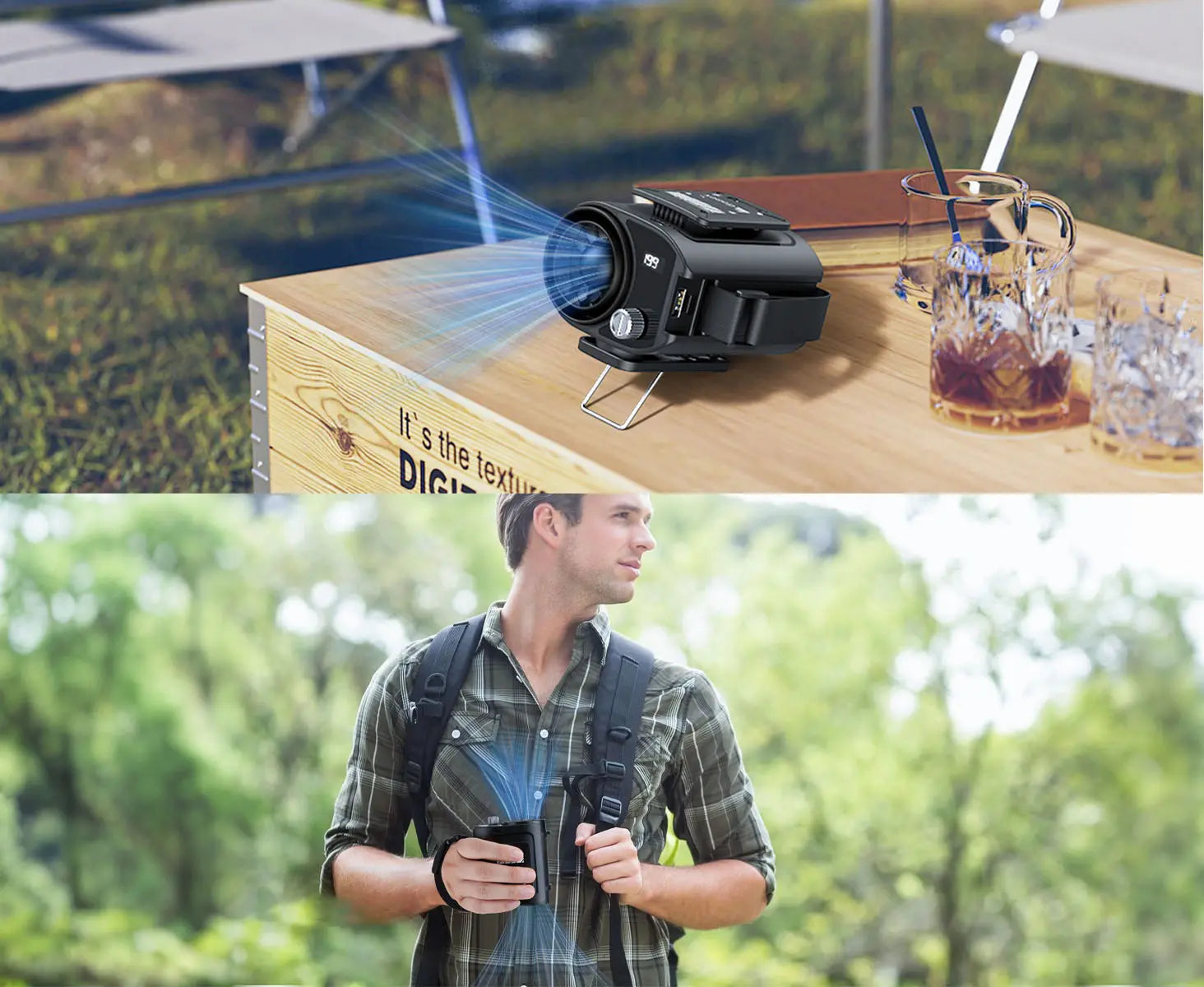 Waist clip on fan applications