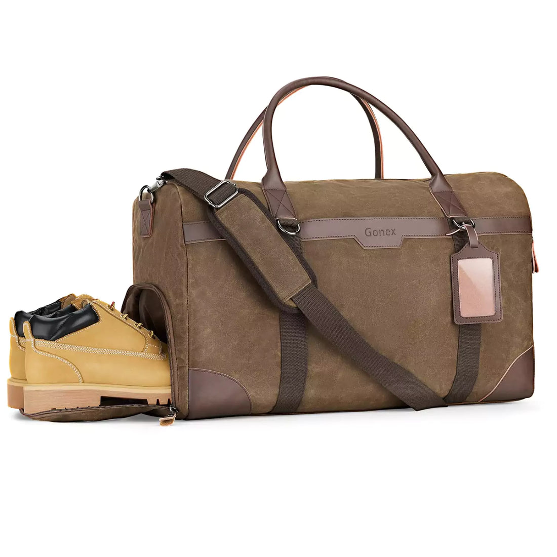Gonex waxed canvas bag
