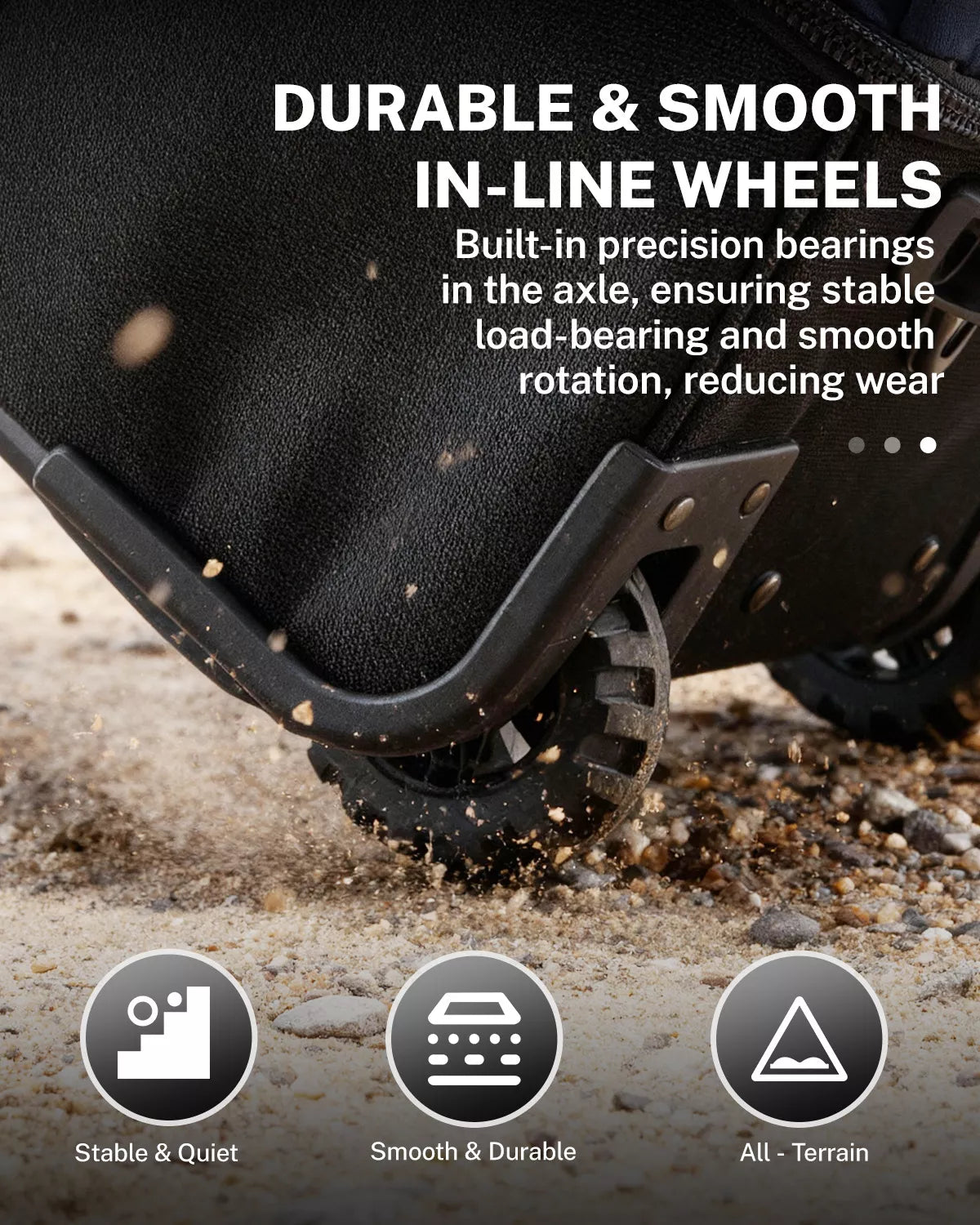 Gonex 30 inch wheeled duffle bags with durable and smooth in line wheels