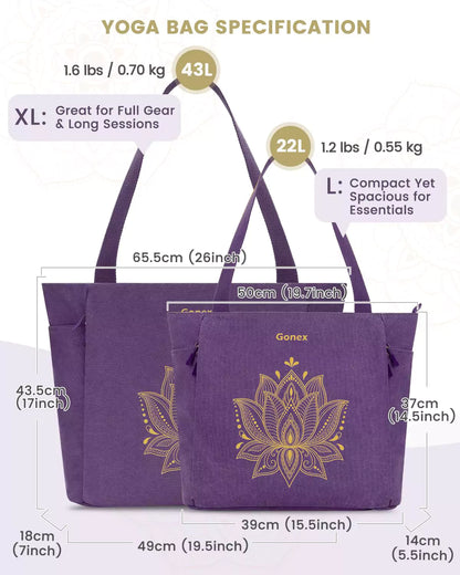 Specifications of gonex waterproof yoga mat bag
