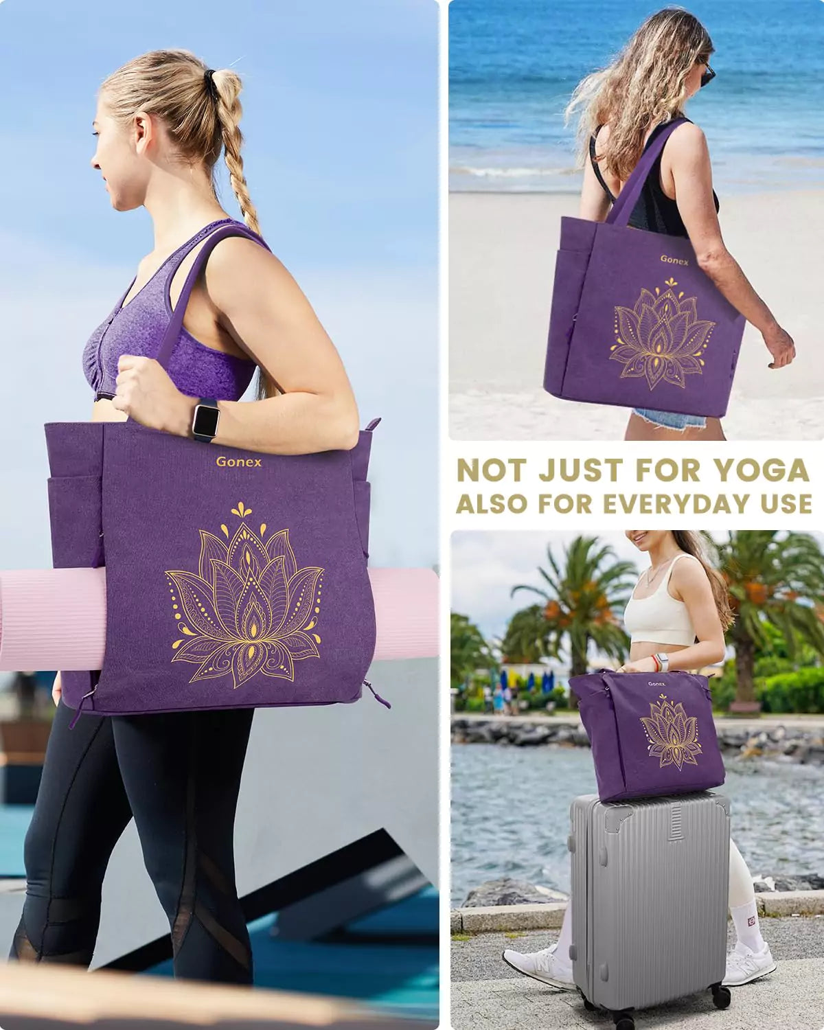 Yoga mat holder for travel