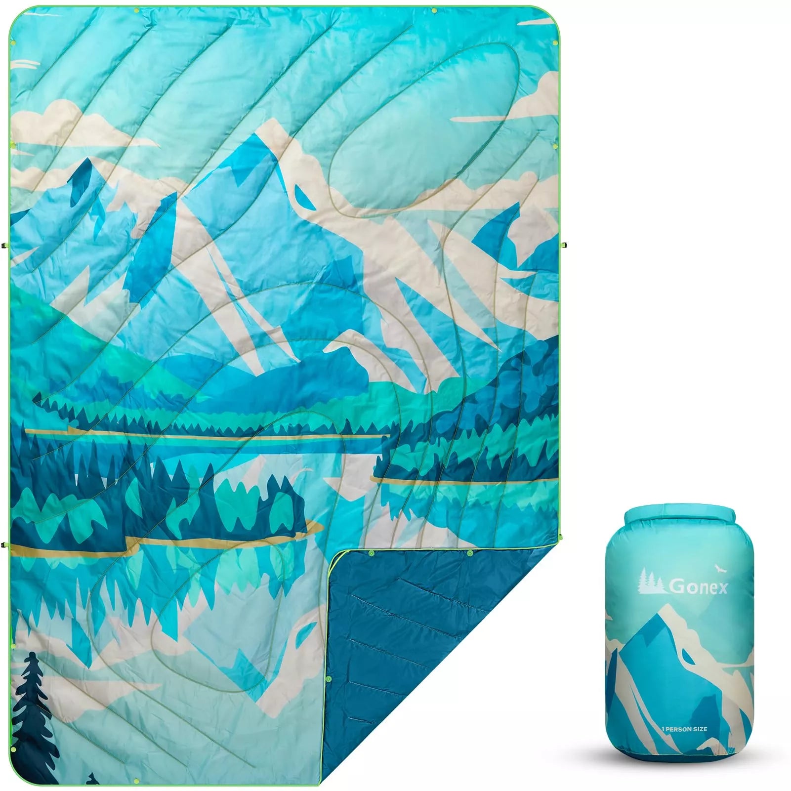 best blanket for camping with iceberg pattern